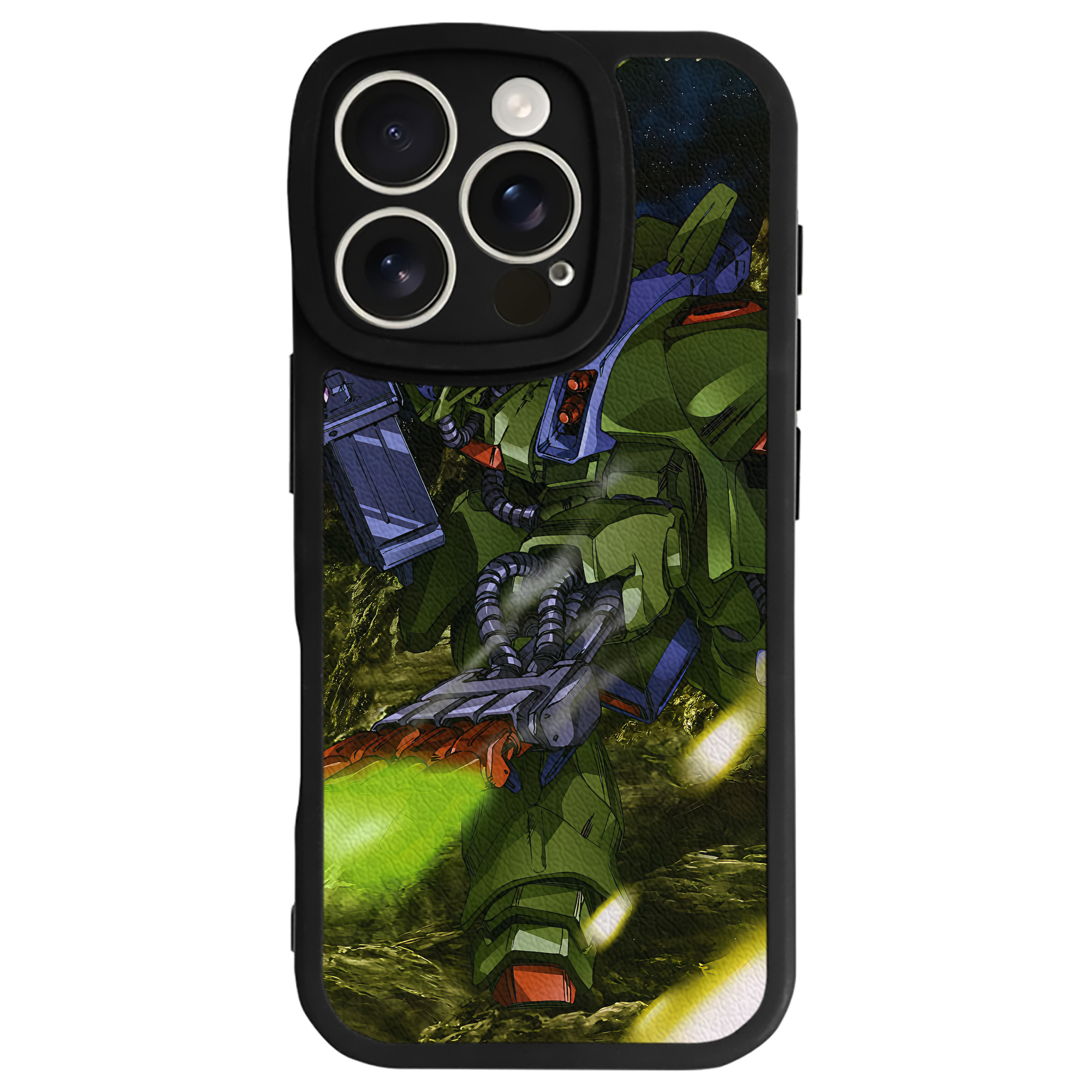（画像用） 機動戦士ガンダム Mobile Suit Gundam 【iPhone 16シリーズ対応】シリコンスマホケース（レザー調） 材質：シリコン